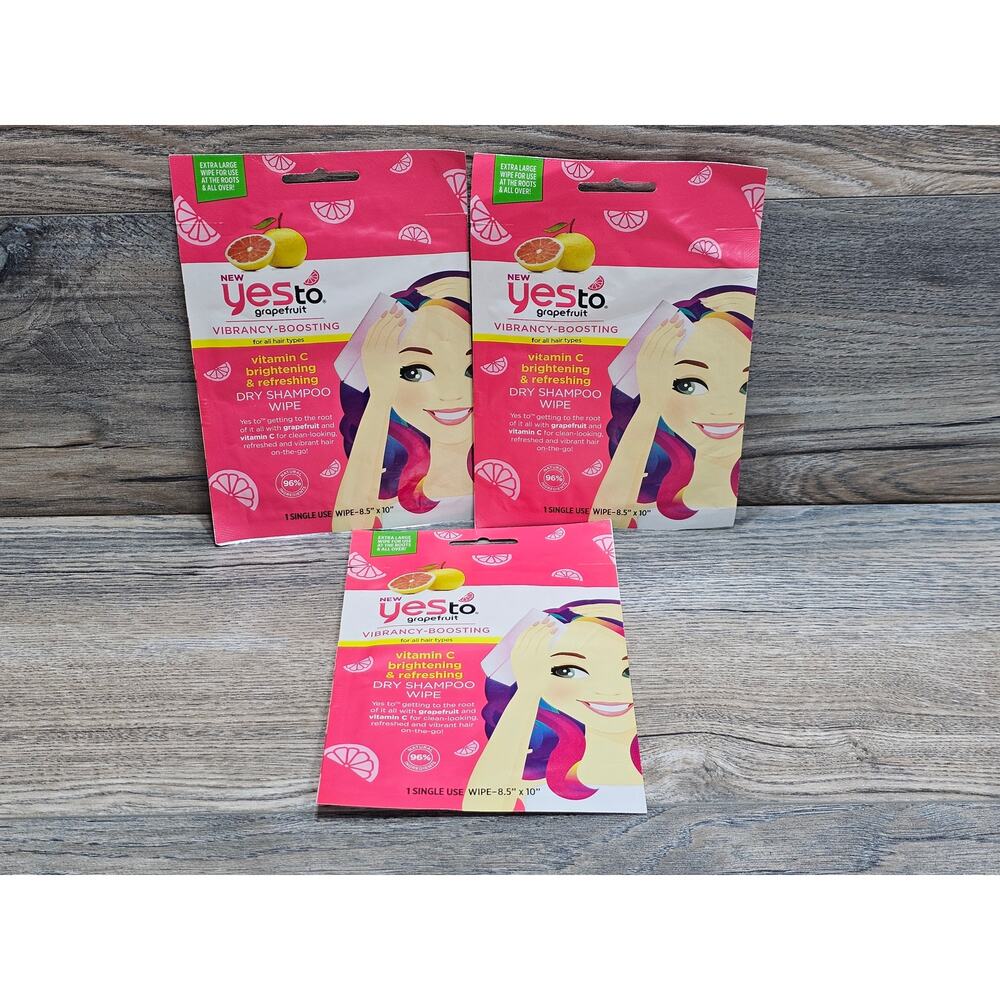 Yes to Grapefruit Vibrancy Boosting Dry Shampoo Wipe Vitamin C